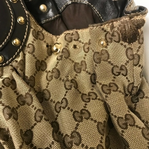 Authentic Gucci Studded Pelham Handbag - Picture 3 of 7